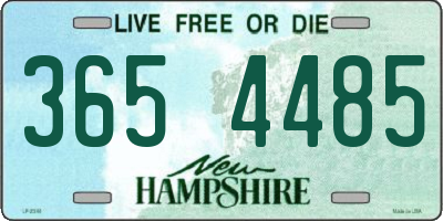 NH license plate 3654485