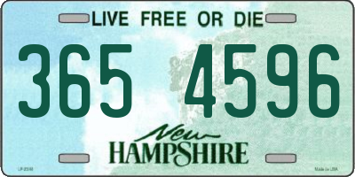 NH license plate 3654596