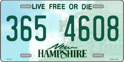 NH license plate 3654608