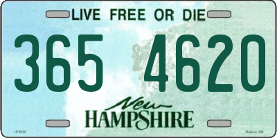 NH license plate 3654620