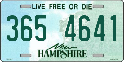 NH license plate 3654641