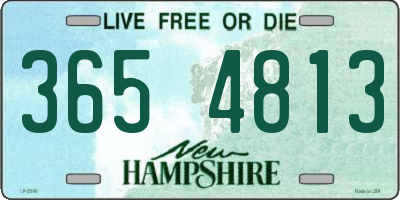NH license plate 3654813