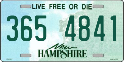 NH license plate 3654841