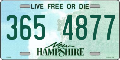 NH license plate 3654877