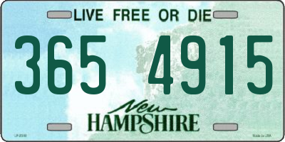 NH license plate 3654915