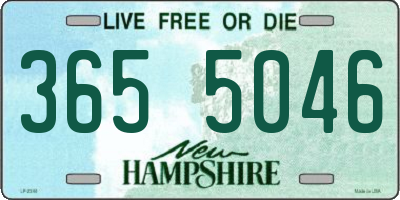 NH license plate 3655046