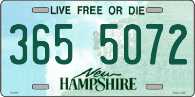NH license plate 3655072