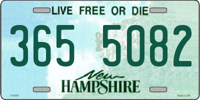 NH license plate 3655082