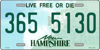 NH license plate 3655130