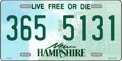 NH license plate 3655131