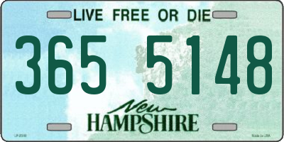 NH license plate 3655148