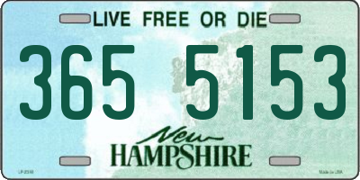 NH license plate 3655153