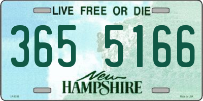NH license plate 3655166