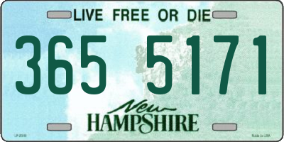 NH license plate 3655171