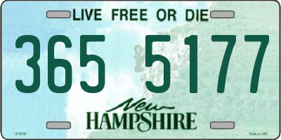 NH license plate 3655177