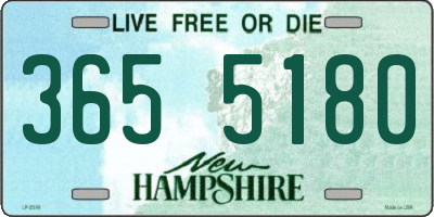 NH license plate 3655180