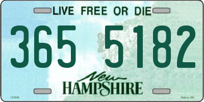 NH license plate 3655182