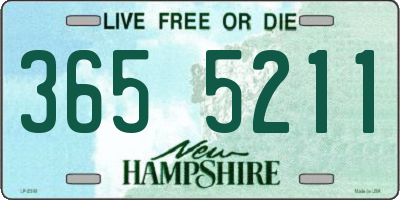 NH license plate 3655211