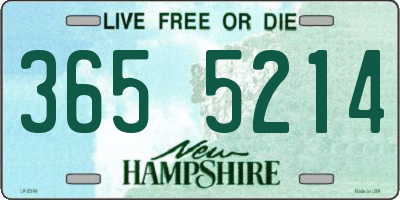 NH license plate 3655214