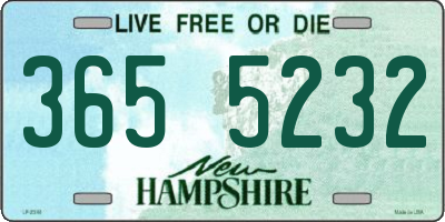 NH license plate 3655232