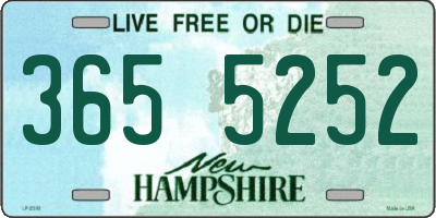 NH license plate 3655252