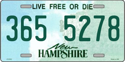NH license plate 3655278