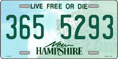 NH license plate 3655293