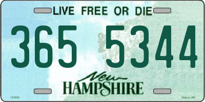 NH license plate 3655344