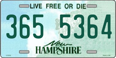 NH license plate 3655364