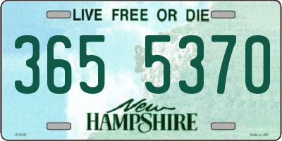 NH license plate 3655370
