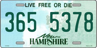 NH license plate 3655378