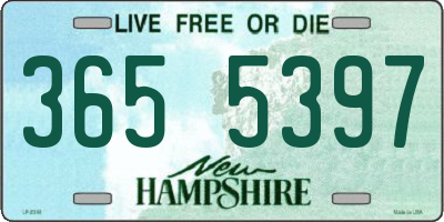 NH license plate 3655397