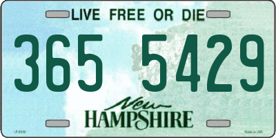 NH license plate 3655429