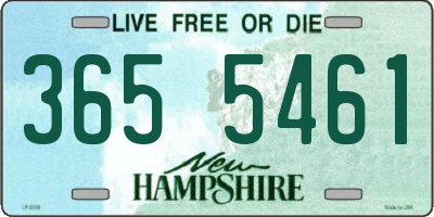 NH license plate 3655461