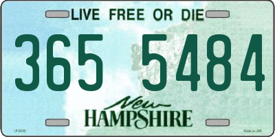 NH license plate 3655484