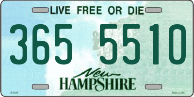NH license plate 3655510