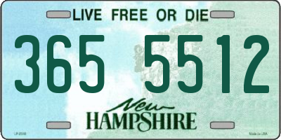 NH license plate 3655512