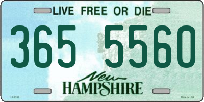 NH license plate 3655560