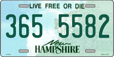 NH license plate 3655582