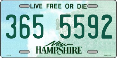 NH license plate 3655592