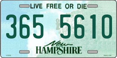 NH license plate 3655610