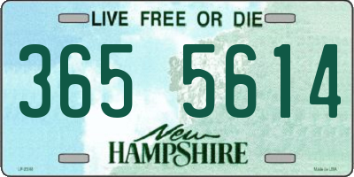 NH license plate 3655614