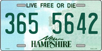 NH license plate 3655642
