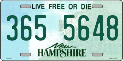 NH license plate 3655648