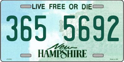 NH license plate 3655692