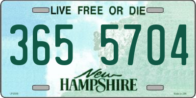 NH license plate 3655704