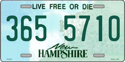 NH license plate 3655710