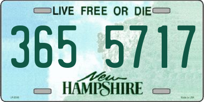 NH license plate 3655717