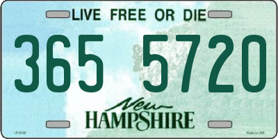NH license plate 3655720