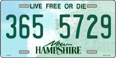 NH license plate 3655729